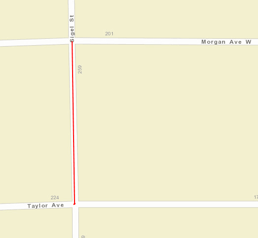 Sigel Street water main break