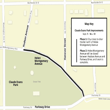 Claude Evans Park Map