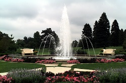 Fountains at Leila Arboretum