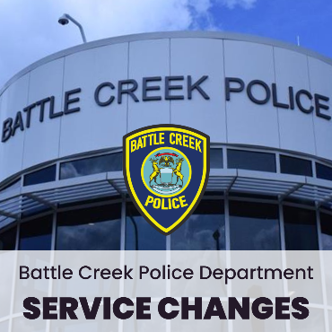 A graphic of the BCPD station and official badge logo that reads, 