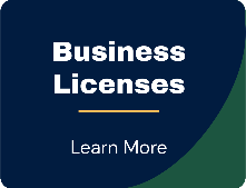 Business Licenses Green Blue Button