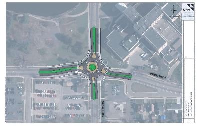 North and Emmett roundabout rendering