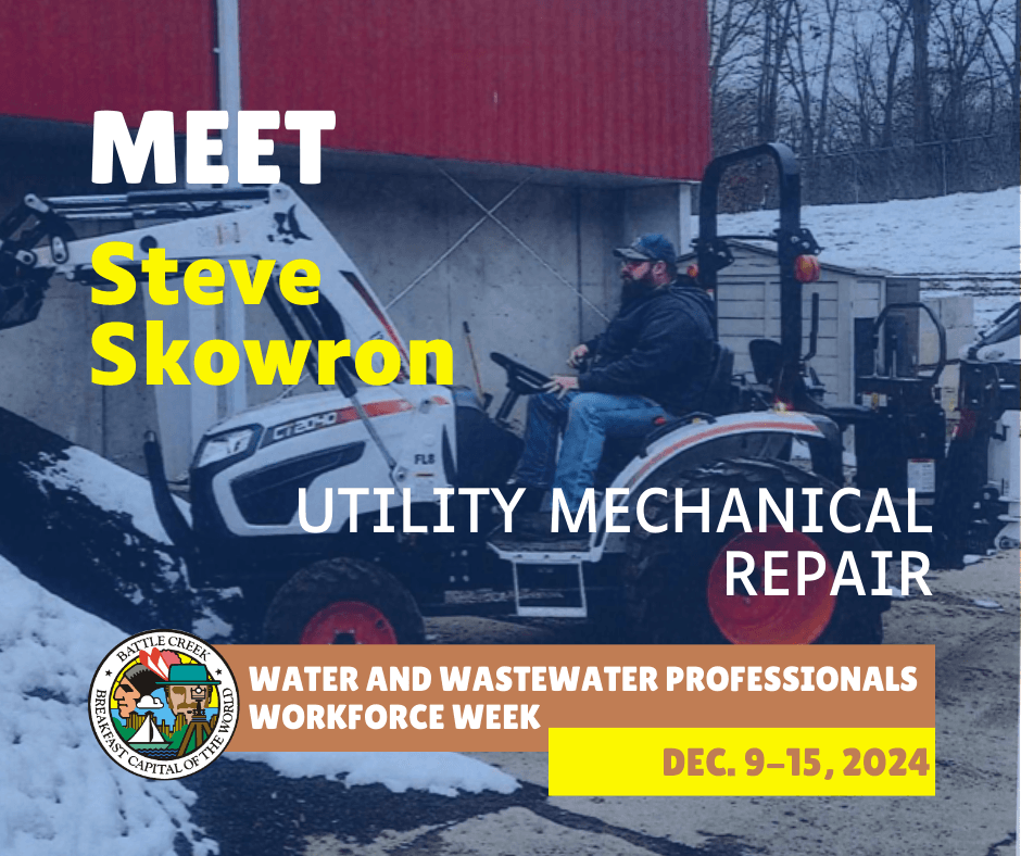 Water and Wastewater Professionals Workforce Week Employee spotlight on Steve Skowron, with photo