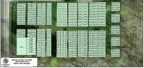 Beckley Cemetery GIS Map - opens in new window